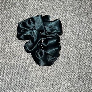 Elegant Deep Emerald Green Satin Scrunchie
